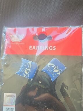 Duke Blue Devils Blue Stud Earrings